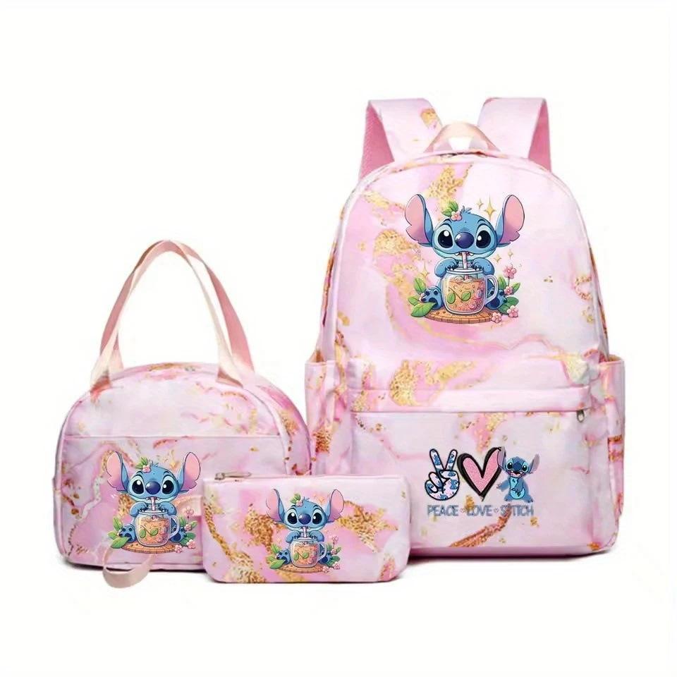 Cartoon Primary And Secondary School Students School Bag Backpack Meal Bag Pencil Bag Backpack