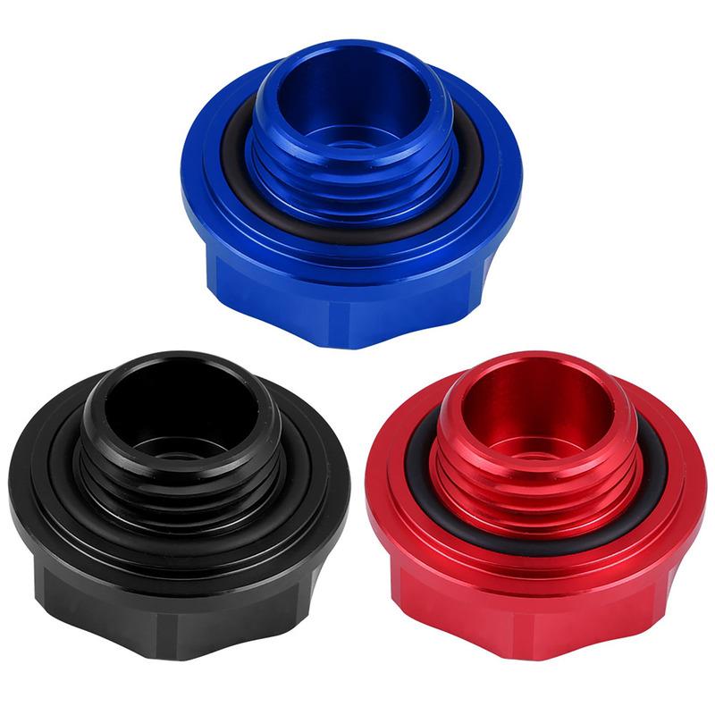 Car Oil Filler Cap Corrosion-Resistant T6061 Aluminum Alloy Engine Fuel Tank Cap Universal for Car Oil Cover Car Accessories