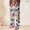 Men S Plus Size Printed Drawstring Waist Straight Leg Full Length Beach Pants With Pockets