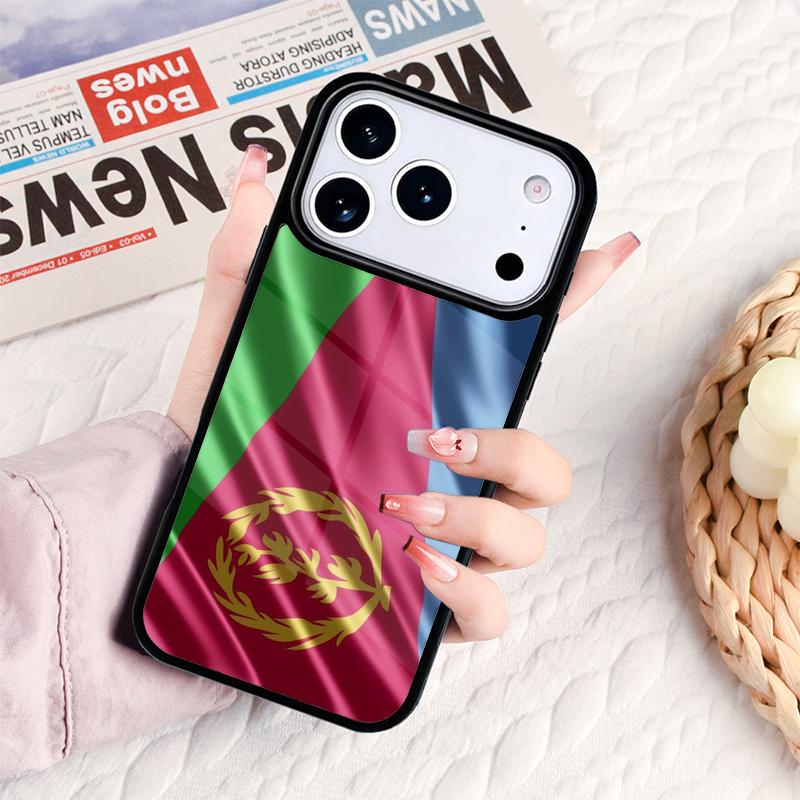 Eritrea Flag Phone Case For IPhone 17 16e 15 14 13 12 11 Pro Max Air Mini Soft Protective Cover