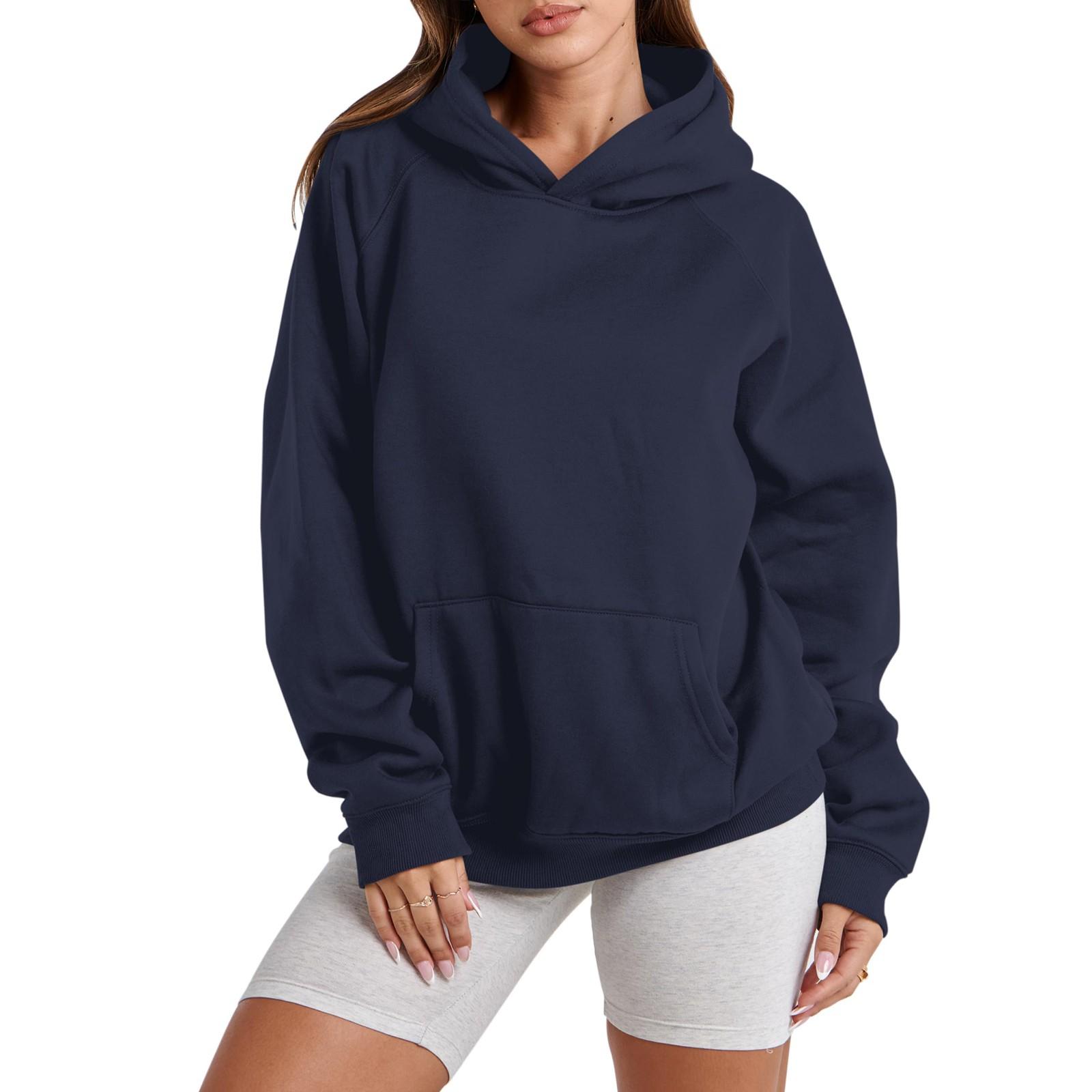 

Топы для женщин с длинным рукавом, свитер, повседневные рубашки, топ XS тёмно-синий