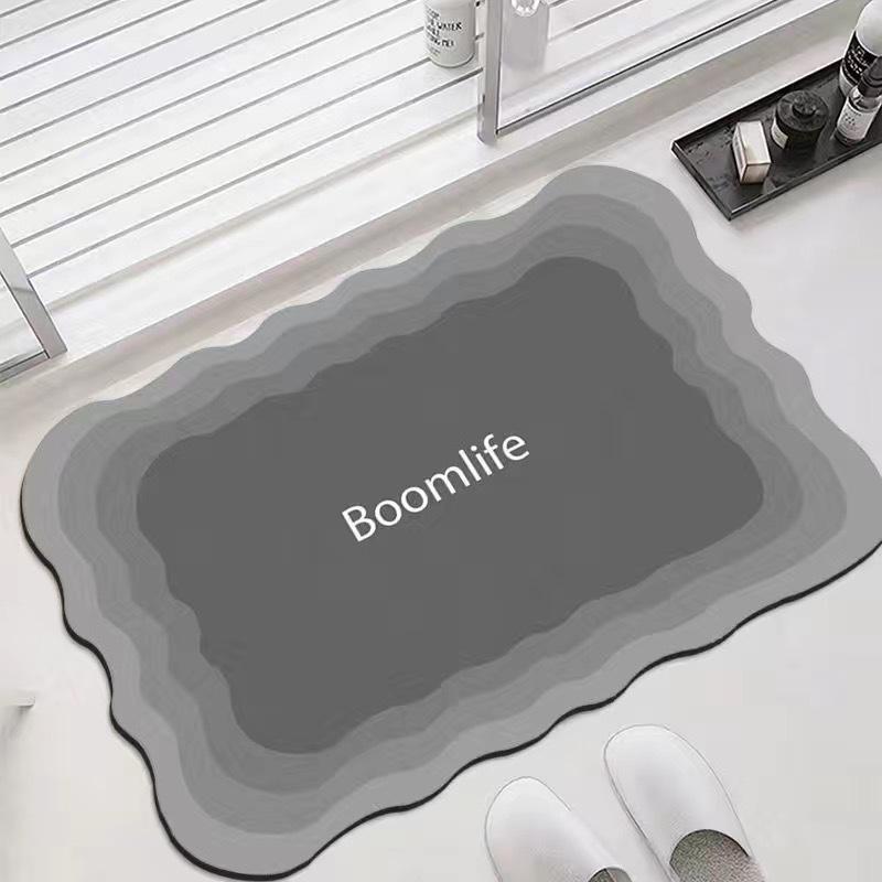 Simple Diatom Mud Floor Mat for Household Bathroom Floor Mat for Entrance Door Mat for Bathroom Absorbent Foot Mat