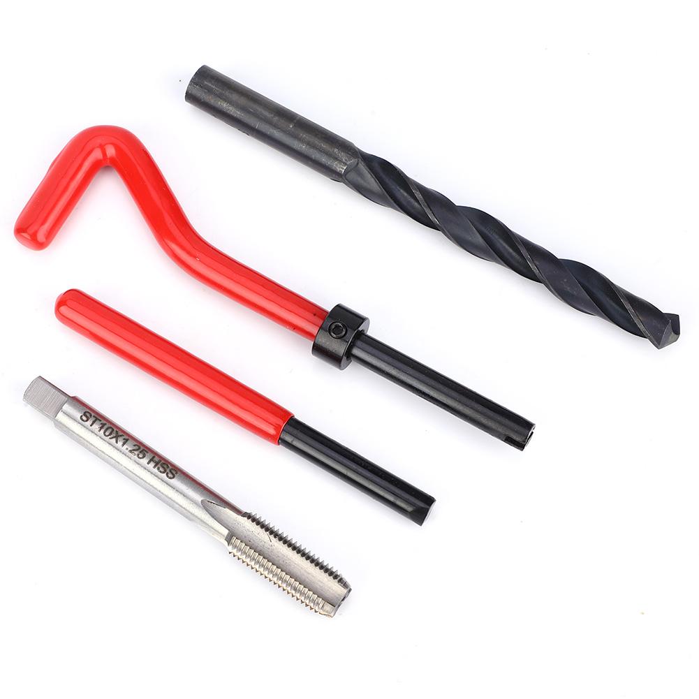 17 ks Sada na opravu závitů M10x1.25 Nerezová sada závitníků pro obnovu vnitřního závitu