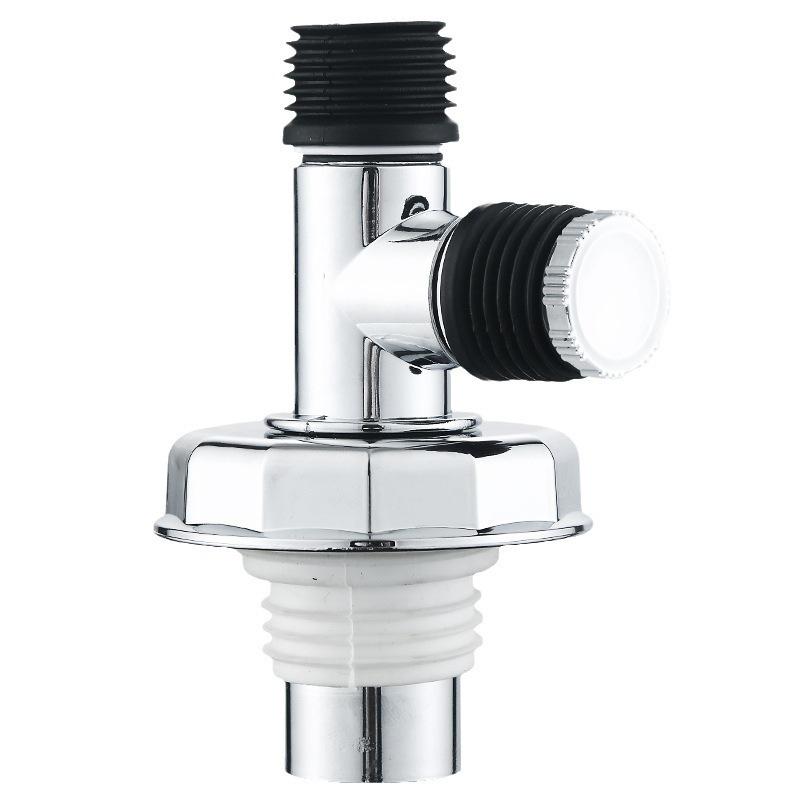 Three-Way Floor Drain Connector with Anti-Odor Cover & Overflow Protection for Washing Machine