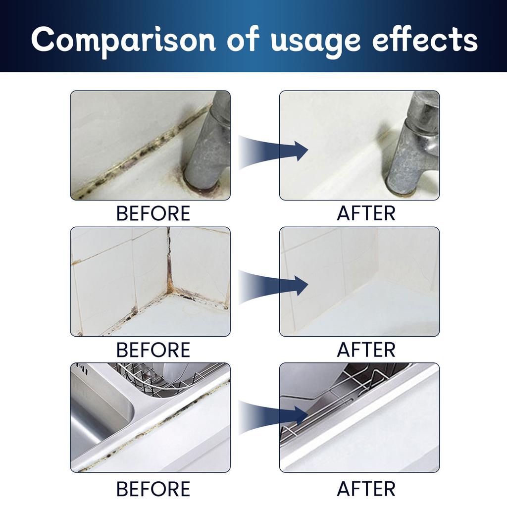 Jue-Fish Household Bathroom Caulk Wall Mold Mildew Remover Lasting Cleaner Tile Gap Spot Supplies Mildew Remover Tile Crevices Ceiling Cleaning Gel