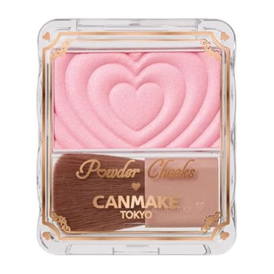Canmake Румяна-пудра P02 Little Shy Pink 1.8г Прозрачность щек Чистый Сияющий Розовый
