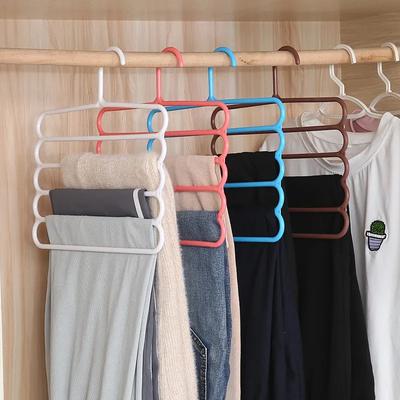 Clothes Hanger, Trousers Hanger, Storage Rack, Wardrobe Closet Organizer, 5 Layers Pants Holders, Clothing Hangers Wholesale