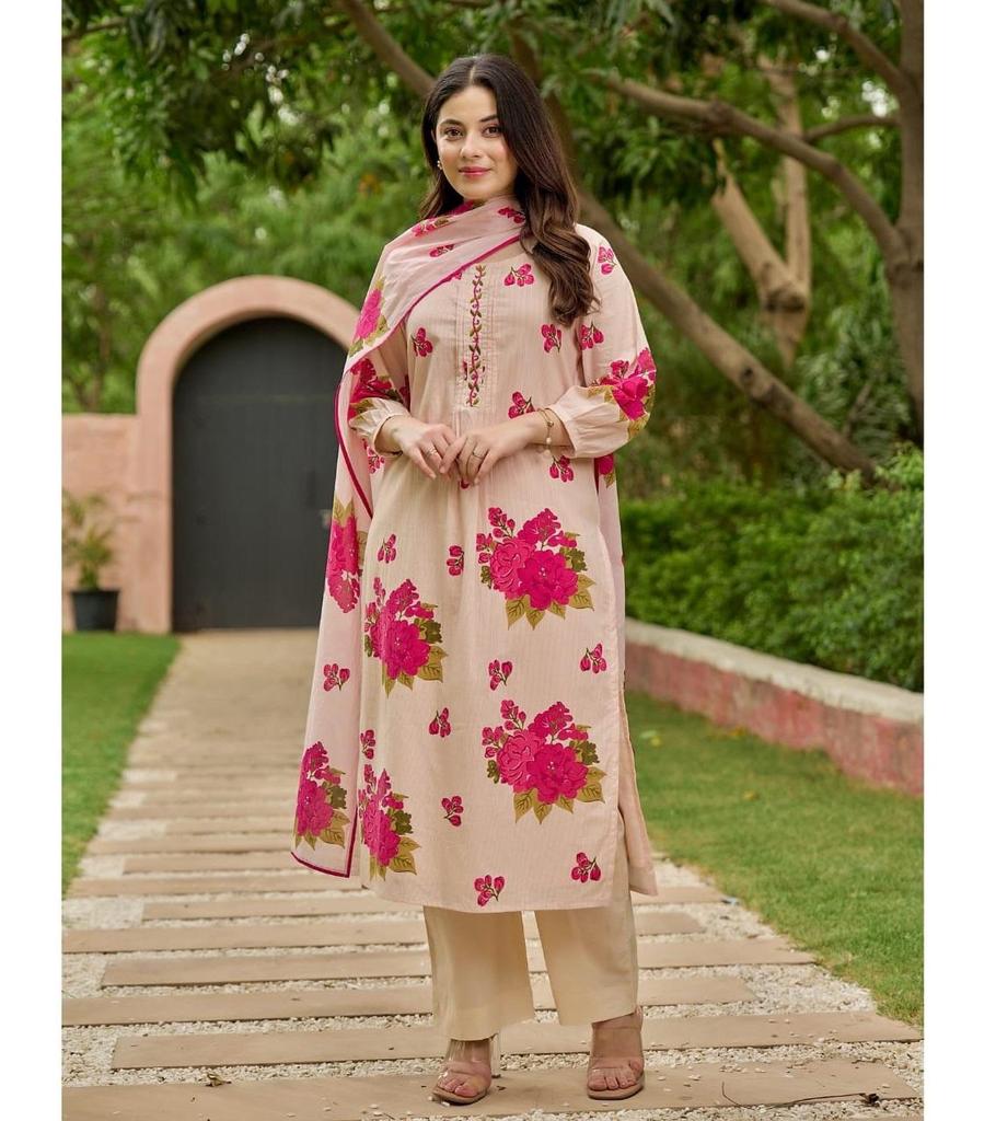 Women Designer Party Wear Kurta Pant Dupatta Set Indian Bollywood Top Tunic Kurti Suit