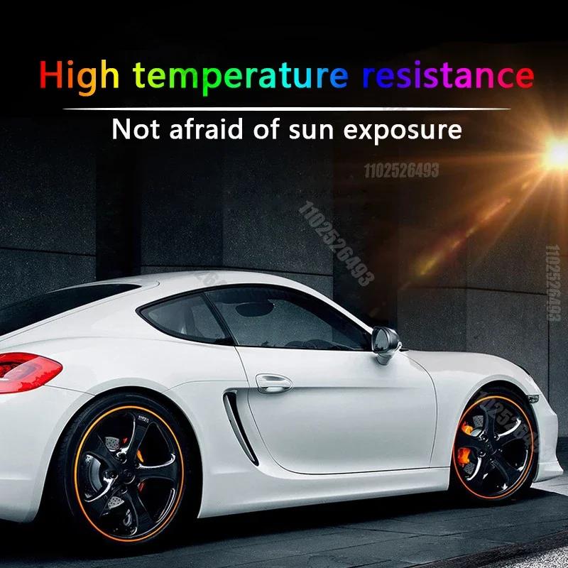 4M/8M Car Wheel Rim Blades Protector Line Tire Guard Decorative Strip Rubber Moulding Trim More Color Car Sticker Styling