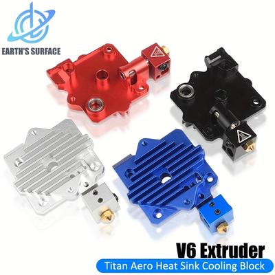3D Printer Parts Titan Aero Heat Sink Cooling Block V6 Extruder Short Range Hotend 1.75mm Radiator For 3D Printer J-Head