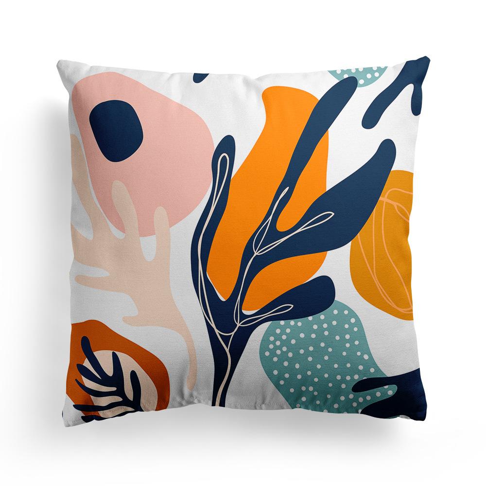 New Nordic Abstract Art Pillowcase Beauty Floral Leaves Home Sofa Bedside Pillow Sleeping Pillow Cushion Cover
