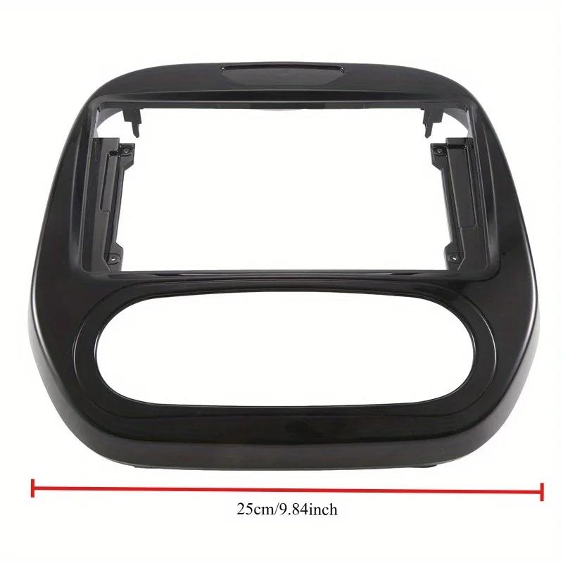 Dashboard Frame For Renault Captur Kaptur 2011-2019 9Inch Black ABS Car Center Console Gear Shift Frame Trim Cover Interior Decor