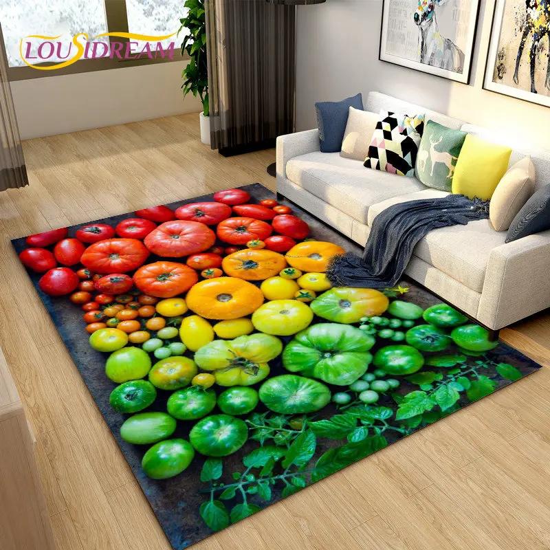 Fruits Series Kitchen Area Rug Carpet for Living Room Bedroom Playroom Sofa decor home Non-slip rug Floor Mat Soft
