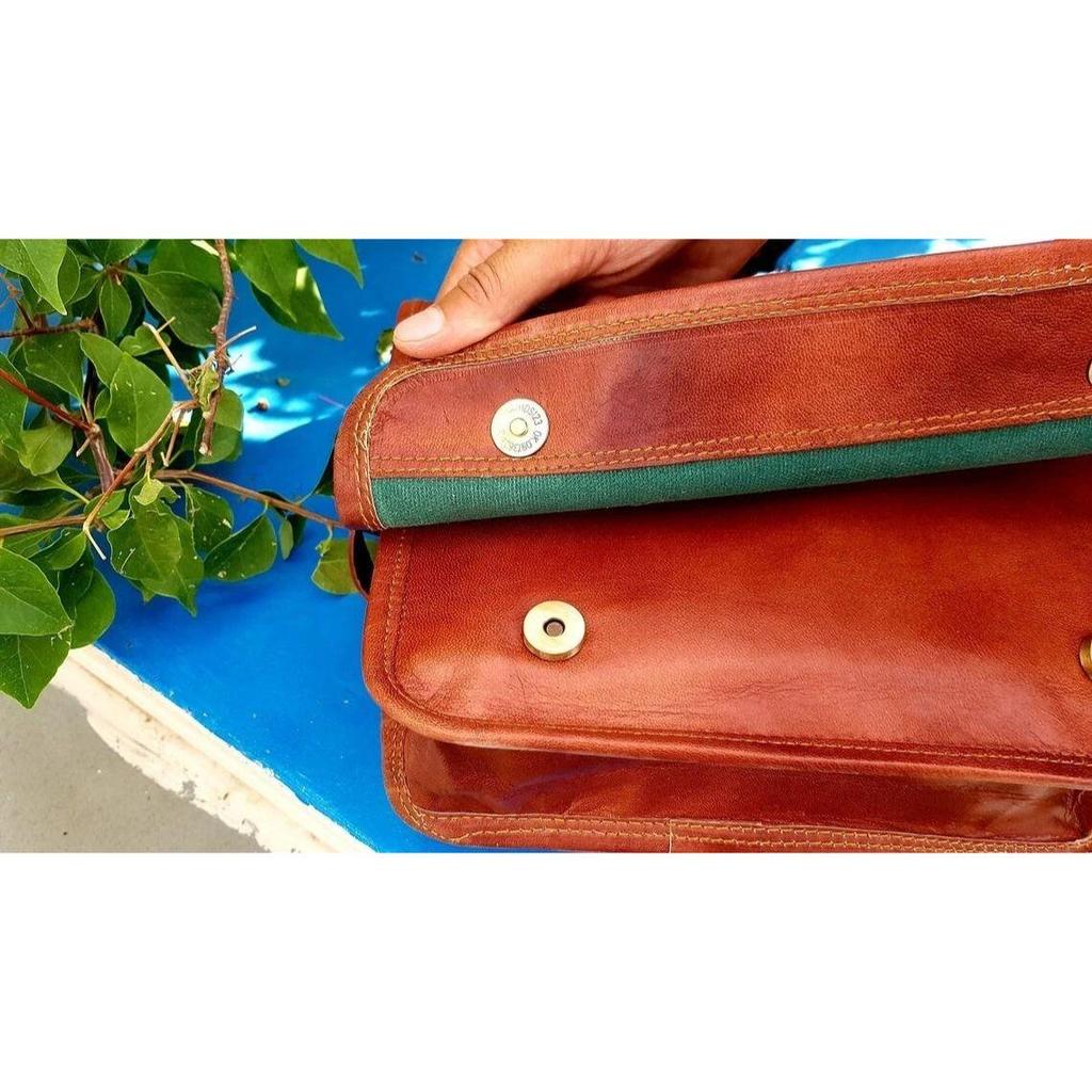 Bag Leather Genuine Satchel Messenger Shoulder Vintage Crossbody Handmade