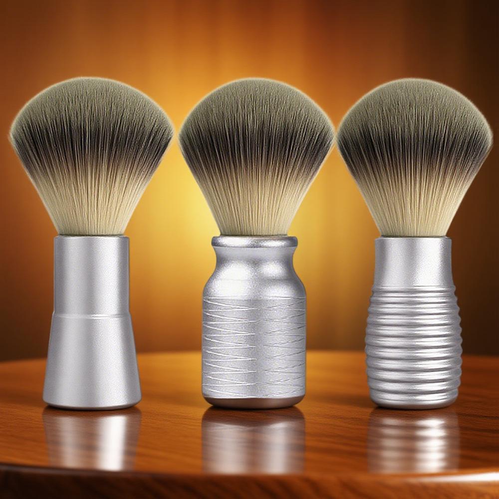 Men's Traditional Shaving Brush: Soft Bristle Nylon & Badger Hair for Beard.