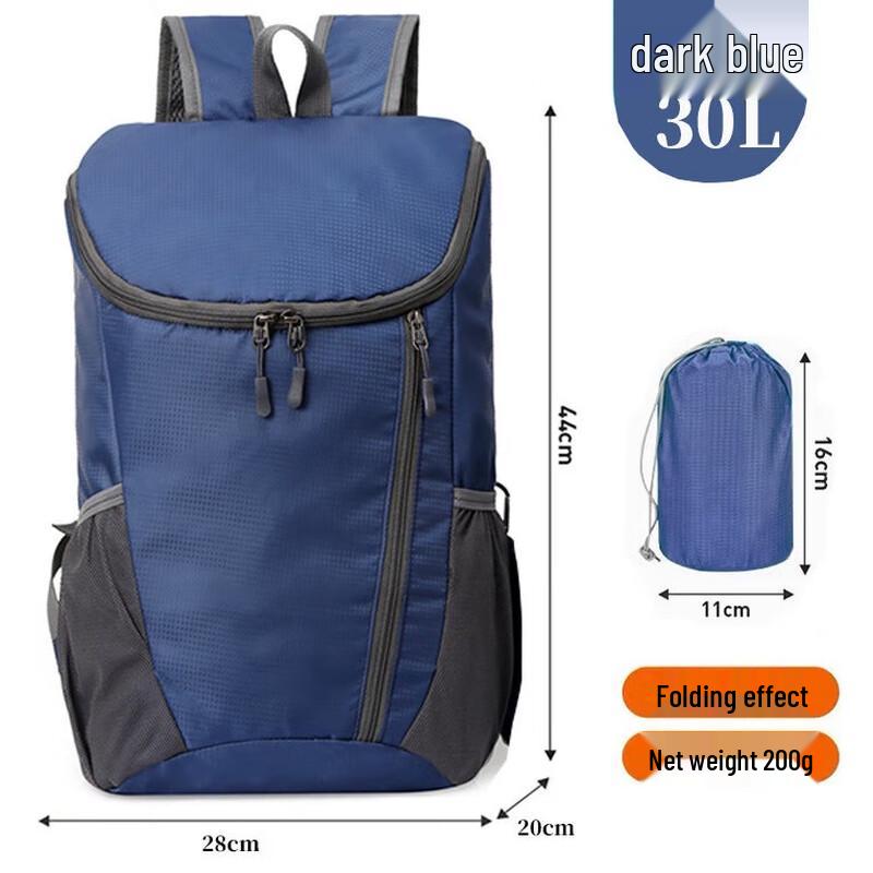 Foldable Water-Resistant Hiking Backpack 30L