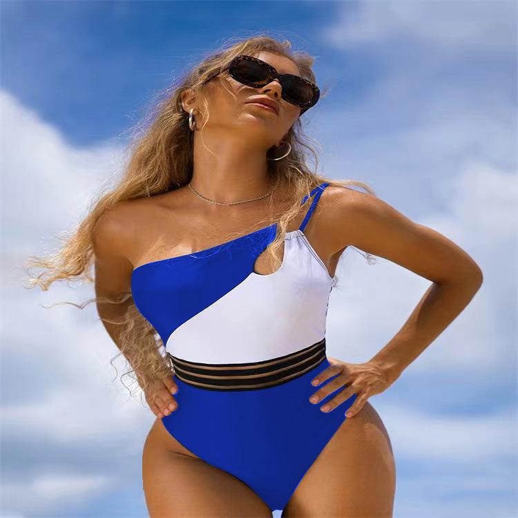Swimsuit women's bikini one-piece swimsuit splicing bikini