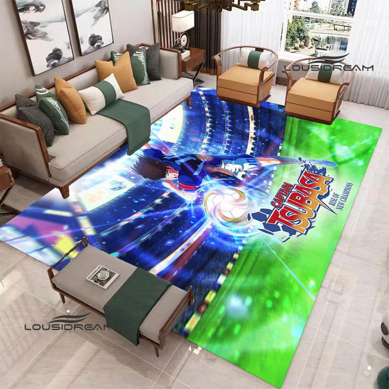 2026 Captain Tsubasa Cartoon Carpet Living Room Bedroom Carpet Balcony Bathroom Non-slip Door Mat Photography Props Birthday Gift
