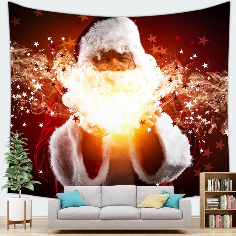 Santa Claus Christmas Decoration Background Christmas Series Tapestry Wall Hanging
