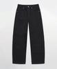 TOFFEE Deep Curved Denim Pants (Black)