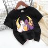SailorsMoon Anime Girl's T-shirt Cotton Clothes Cute Cartoon Printed Toddler Sweatshirt Casual Short Sleeve Kids Game Trend Tops