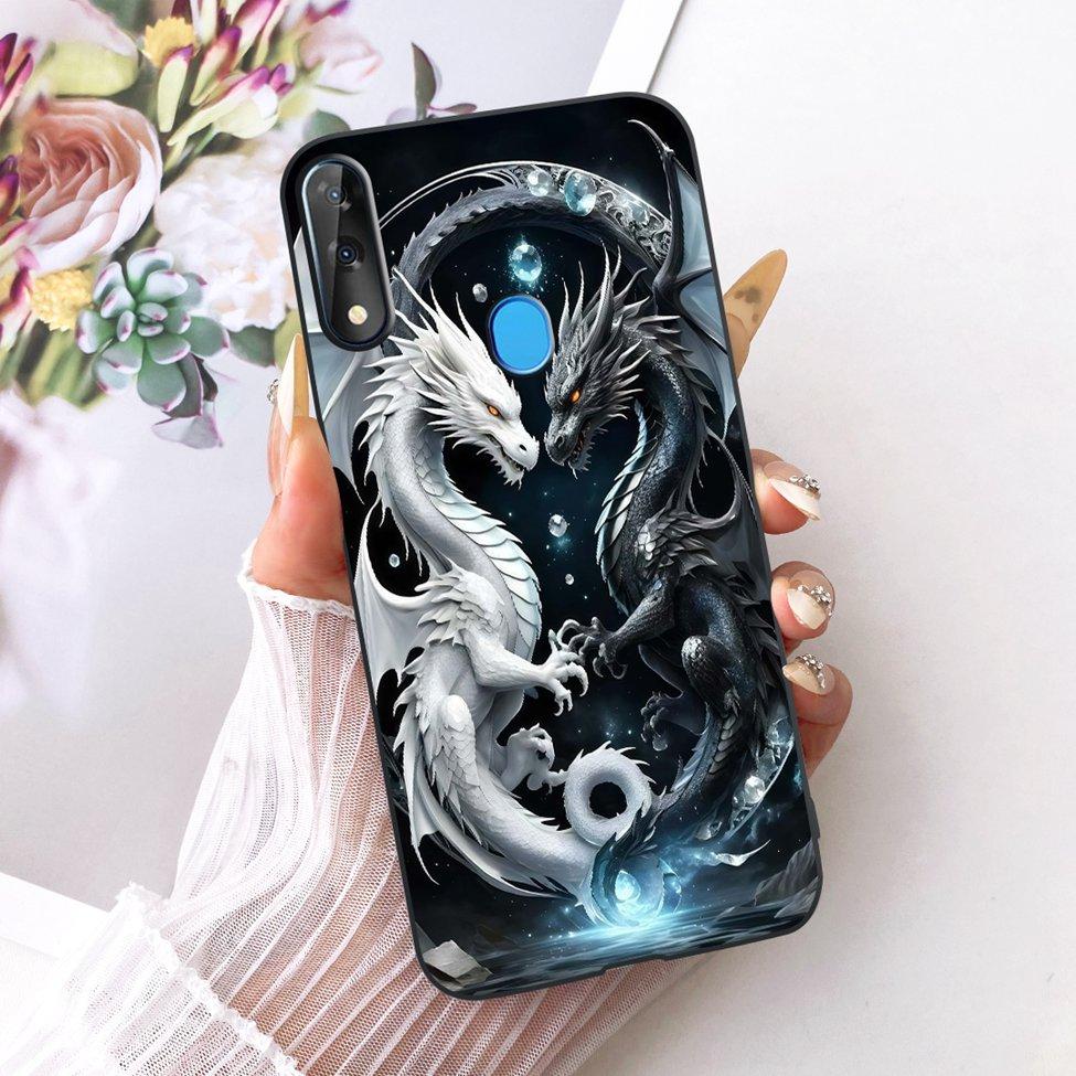 Phone Case For ZTE Blade V10 Cover Silicone Cute Cat Fashion Funny Painted Casing For ZTE Blade V10 2019