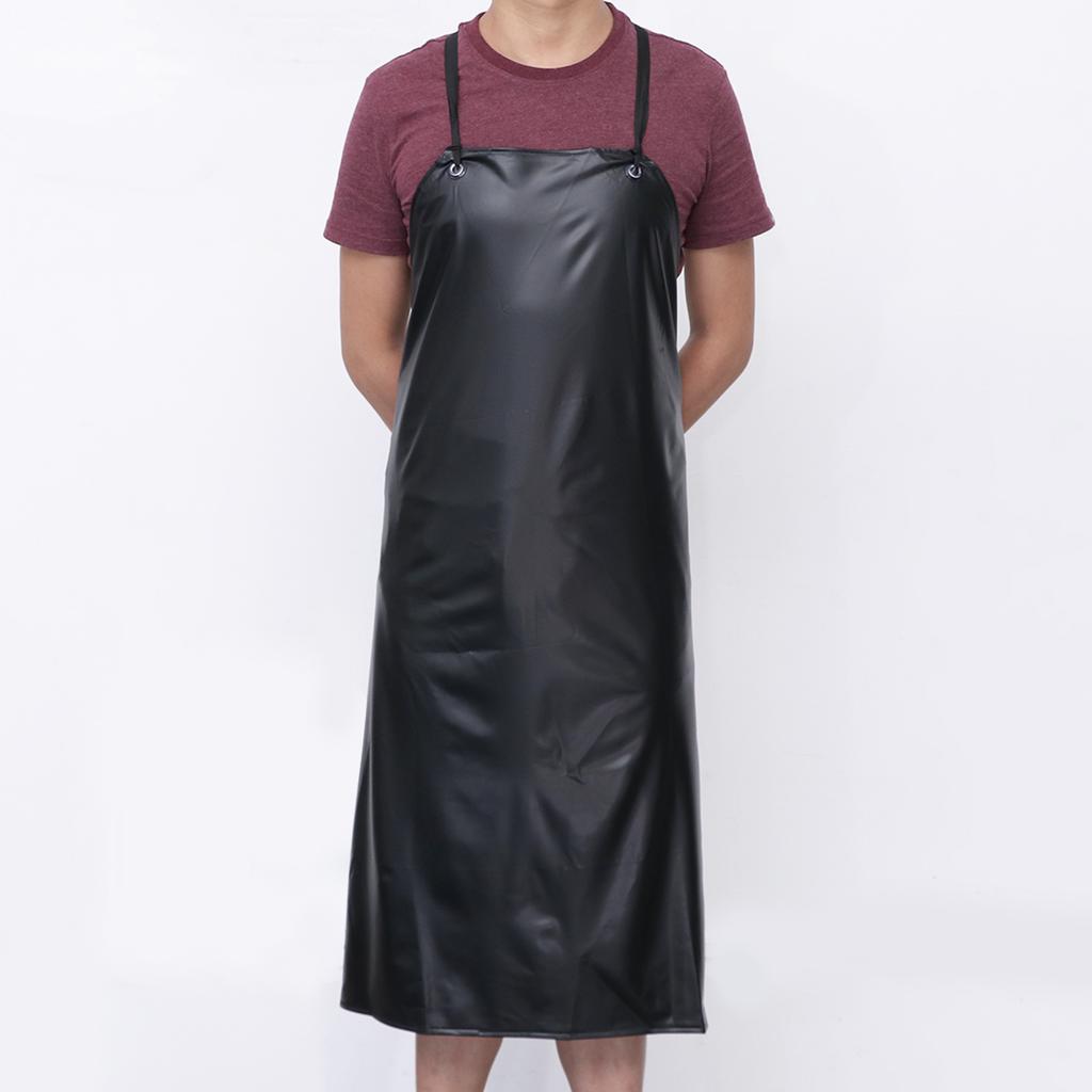 Schürze wasserdichte Schürzen Küche zum Geschirrspülen Gummi Vinyl Arbeit Kochen Hals Lätzchen Unisex Industrialchemical Chef Männer