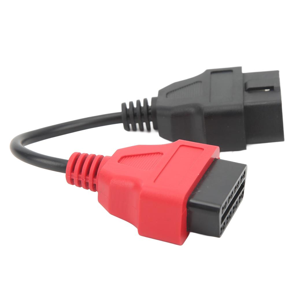 OBD2 Scanner Adaptor Cable Red SRS Diagnostic Cable Replacement for Fiat EcuScan
