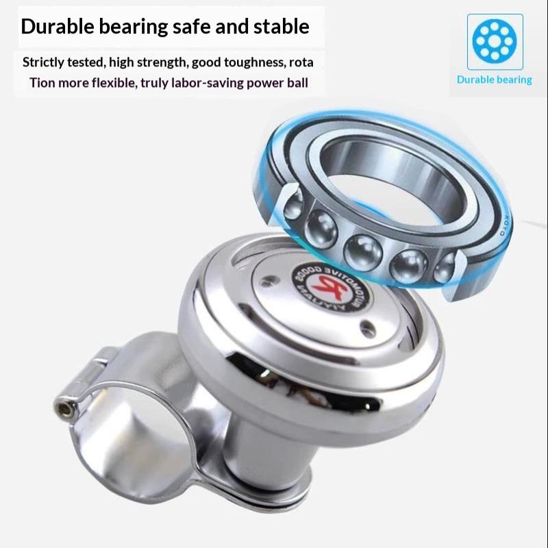 Car Steering Wheel Booster Ball Turning Spinner Knob Bearing Power Handle Rotating Universal Auto Accessories Labor Saving Kit