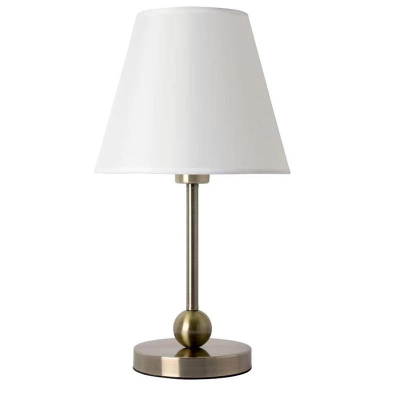Nordic Fabric Shade Table Lamp for Bedroom and Living Room, Bedside Night Light Fixture
