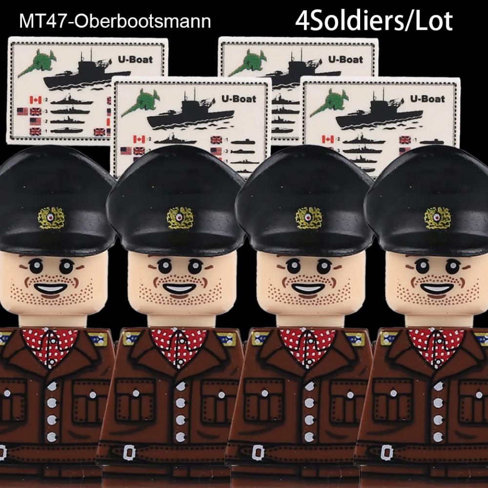 

MOC Вторая мировая война Немецкие военные солдаты Фигурки Строительные блоки Офицер Армия Пехота Кепка Карта Напечатанные Плитки Кирпичики Игрушки Подарок для мальчиков
