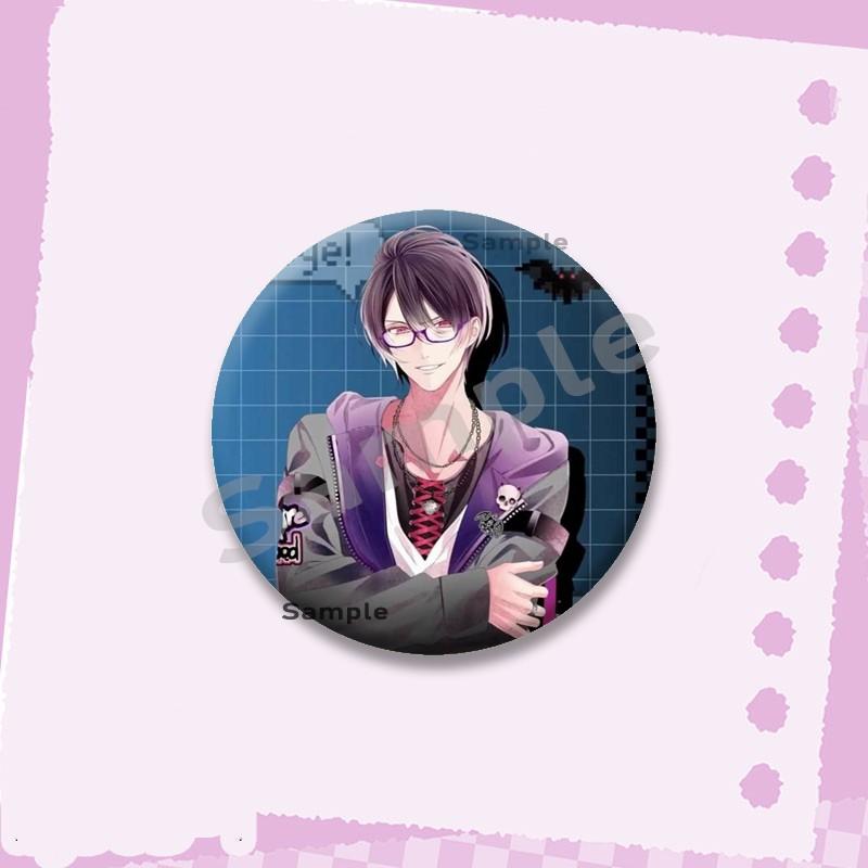 Hot Game Series Diabolik Lovers Soft Button Pins Cartoon Round Brooch on Backpack Ayato Kanato Laito Jewelry Badge Friend Gifts