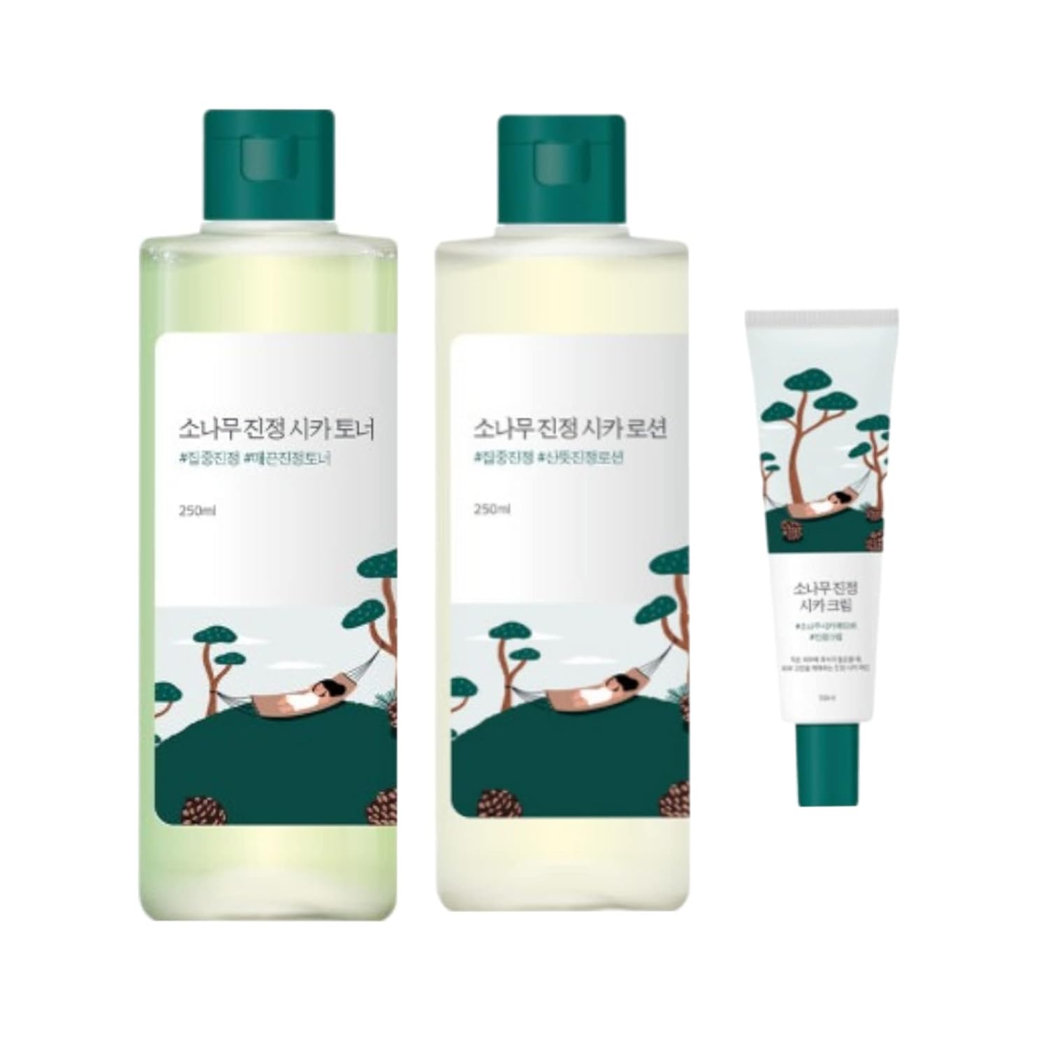 Round LAB Mats Calm CICA Line. 3-piece set (Toner 200ml Lotion Calming Cream 40ml)
