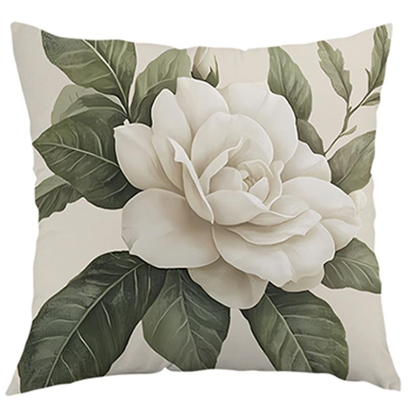 

Новый Чехол для подушки с изображением растений и цветов для дома, спальни, дивана, Мягкий чехол для подушки с принтом Short plush 45X45CM pillow cover