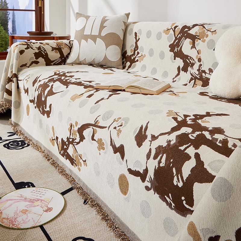 Chenille Sofa Cover Cloth Four Seasons Universal Non-Slip Sofa Towel Universal Sofa Backrest Cover Towel Cushion