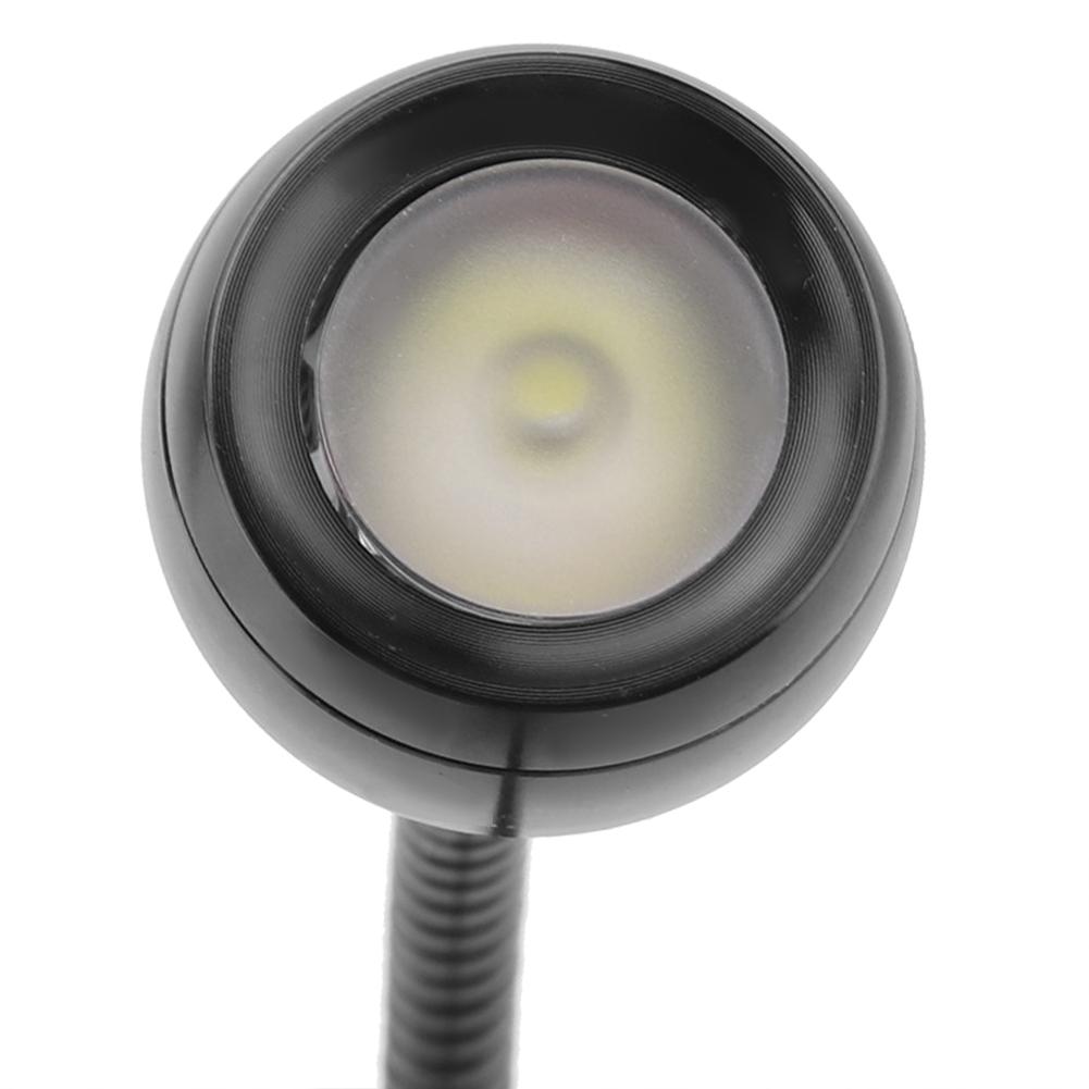 USB LED Table Light Mini Desk Night Lamp with Clip for Home Study Reading Black White