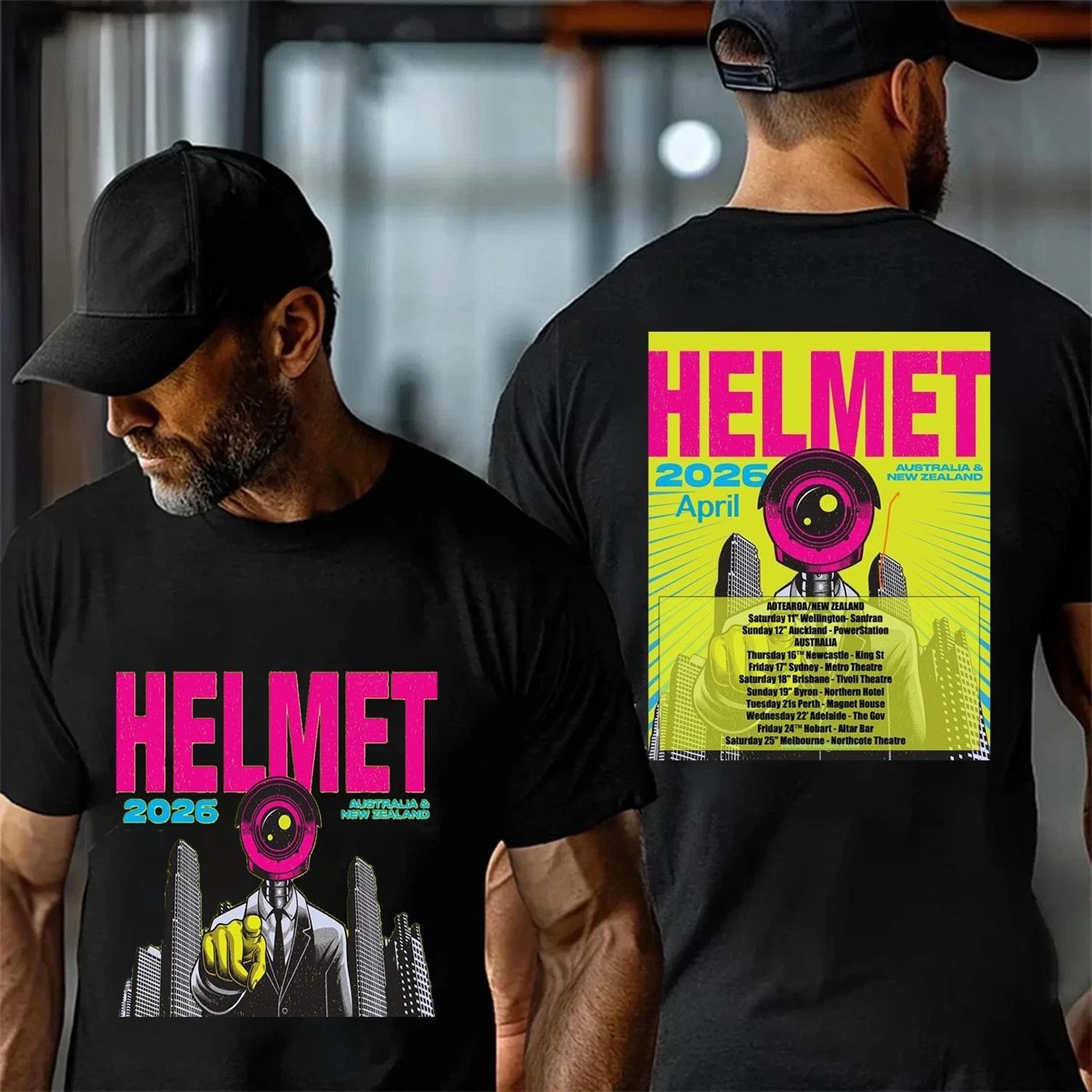 HELMET 2026 TOUR Australia T-shirt - A Trendy Singer s T-shirt with Dual-sided Comfort and Breathability Featuring - Men s Su... S разноцветный