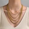 2/3/4/5MM Twist Chain Necklace For Women Men,Stainless Steel Chic Twisted Collar,Gold Plated Dainty Waterproof Jewelry Wholesale