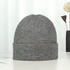 Autumn and Winter Couple Knitted Hats with Embroidered Letters Outdoor Cycling Warm Knitted Hats