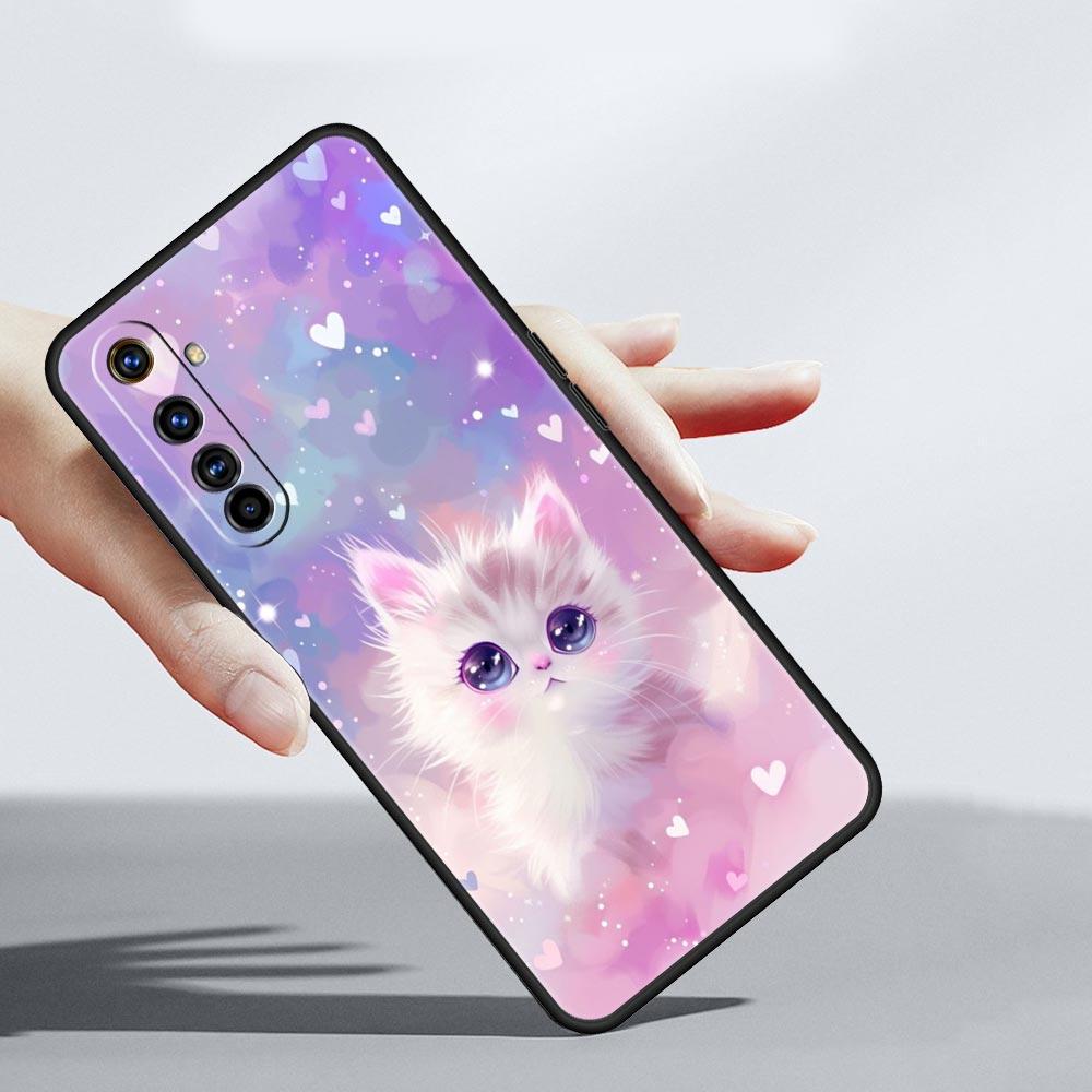 Colorful Cat Design Case For Realme C67 C63 C55 C53 C35 C25 C21 GT 2 3 5 6 10 11 12 13 Pro Plus 5G Soft TPU Phone Cover Fundas