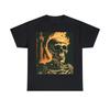 Unisex Adult T Shirt Skeleton Skull Flame Horror Scary Halloween Punk Metal Band