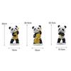 Creative Panda Figurines Cartoon Panda Resin Handicrafts Musical Instrument Guitar Cello Decorative Figurines Home Decoration