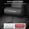 Car Round Leather Neck Protection Memory Cotton Headrest For Hyundai Matrix Bayon Venue Veloster Tucson Accent Kona Ioniq Sonata vfis9