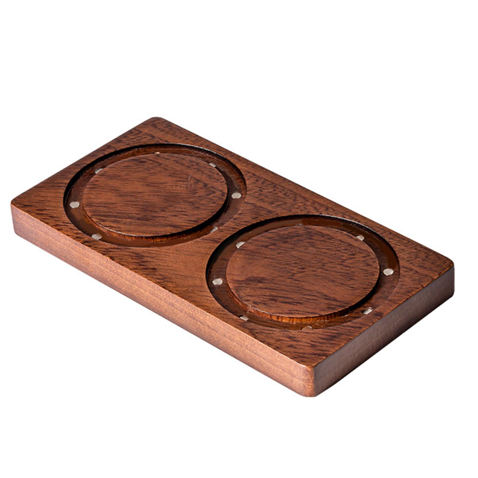 

Деревянный магнитный настенный держатель для кофейного порошка, экономящий место, доска для корзины фильтра эспрессо для кухни или офиса