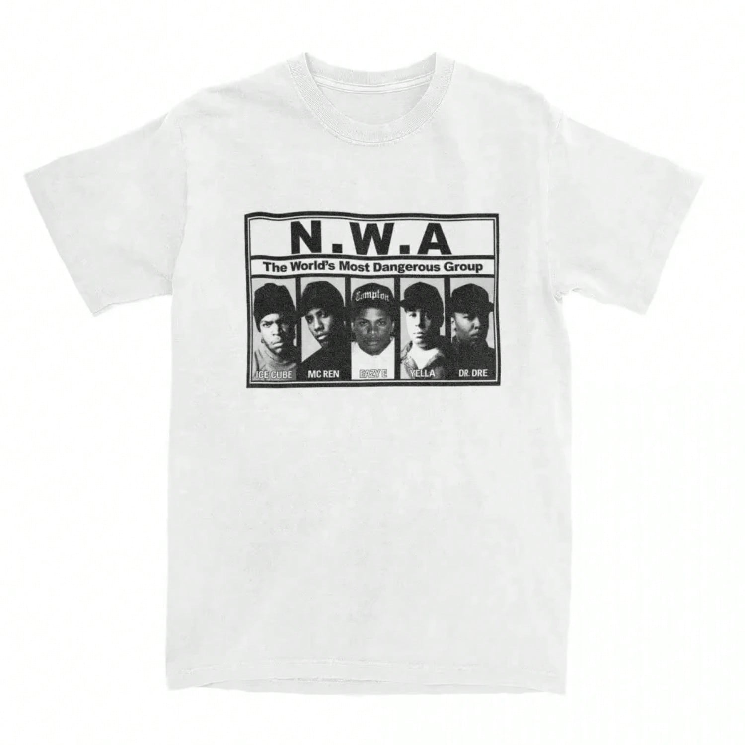 unisex Wounisex NWA Most Dangerous Group T Shirt Oversize Clothing Short Sleeve Tees T-Shirts unisex s And Wounisex s Unique Cotton S разноцветный