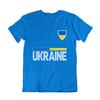 Adult or Kids UKRAINE Country Flag Strip T-Shirt Peace Love Ukranian Mens Womens