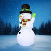 5.91FT Inflatable Toy Snowman Top Hat Scarf Holiday Gifts Xmas Decorations for Yard Christmas Supplies Home Decoration Ornaments