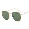 Square Retro Sunglasses Man Classic Vintage Sun Glasses Male Brand Designer Eyeglasses Small Frame Metal