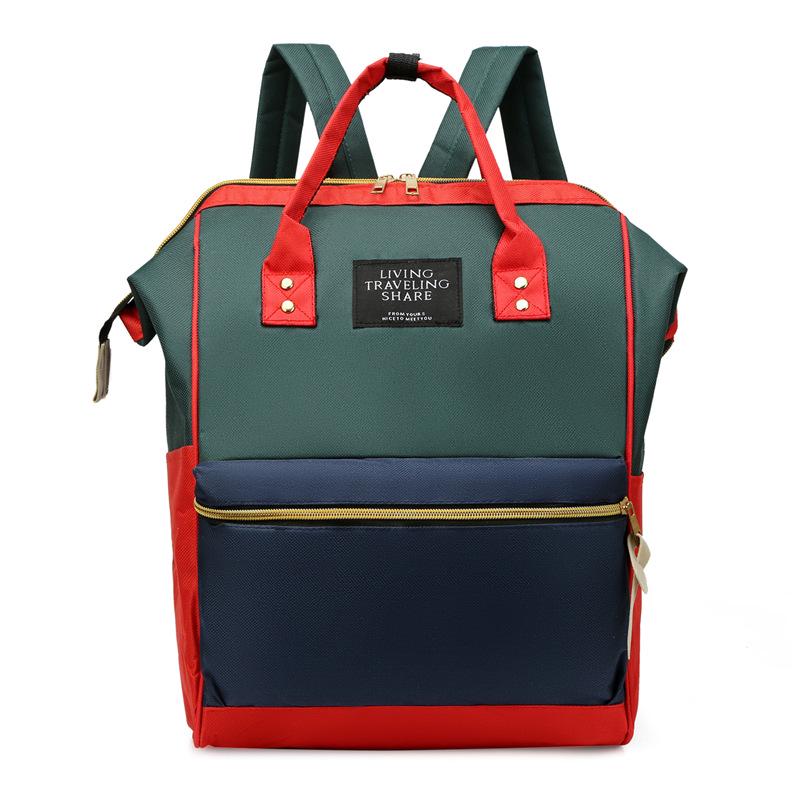 Batoh z plátna s velkým ocelovým klipem v japonském stylu pro ženy a studenty