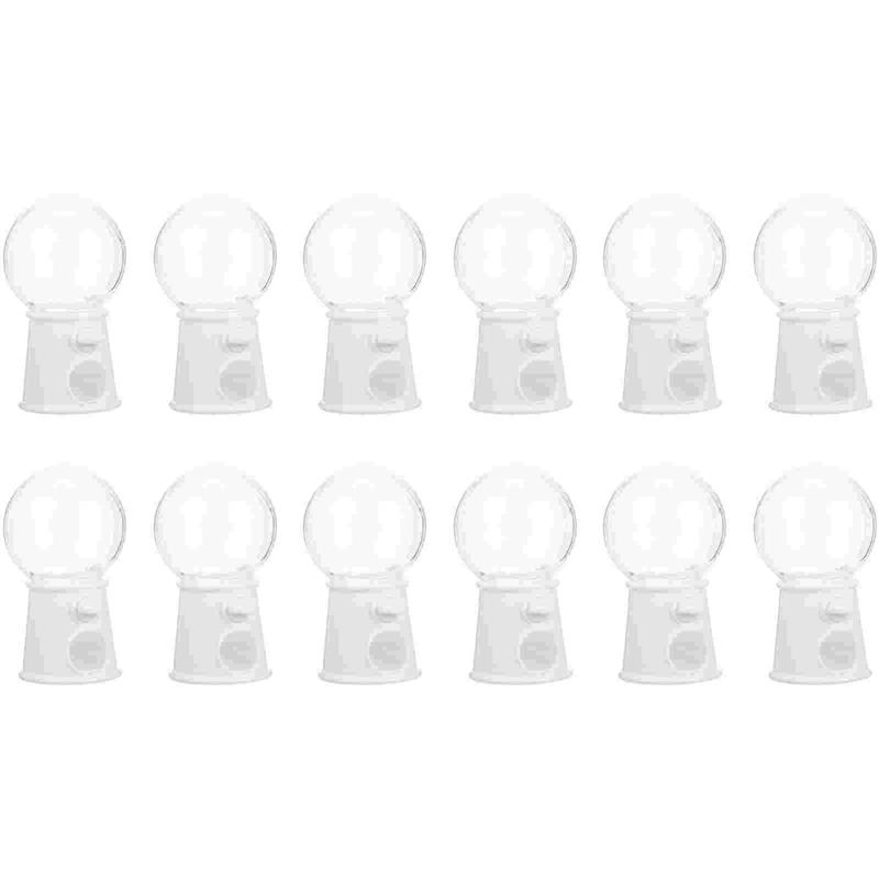 Stobok Candy Machine 12Pcs Funny Rotatable Candy Catcher Machines Plastic Candy Box Candy Dispenser Mini Gumball Machine